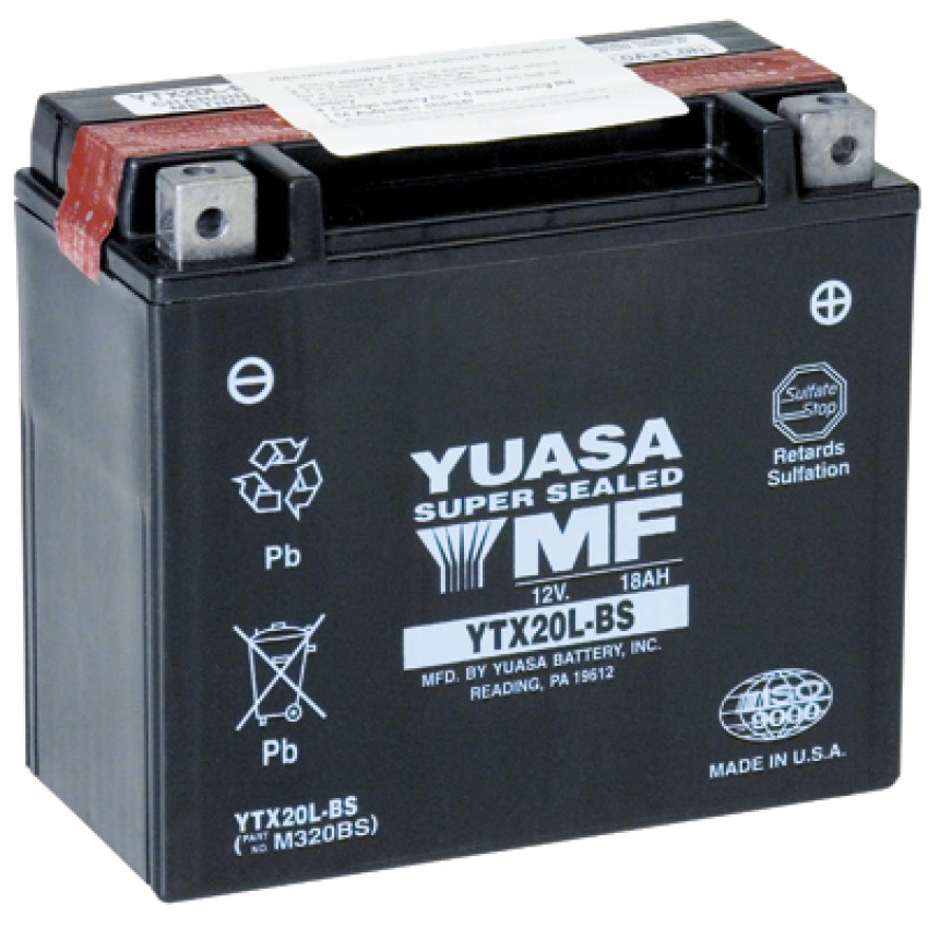 Акумулятор сухозаряджений YUASA YTX20L-BS